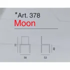 Sedia moderna in ecopelle Moon Viadurini