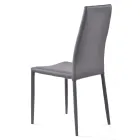 Sedia per Sala da Pranzo Impilabile in Pelle Sintetica 4 Pezzi - Siberia Viadurini