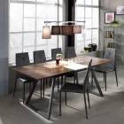 Sedia per Sala da Pranzo Impilabile in Pelle Sintetica 4 Pezzi - Siberia Viadurini
