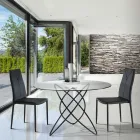 Sedia per Sala da Pranzo Impilabile in Pelle Sintetica 4 Pezzi - Siberia Viadurini