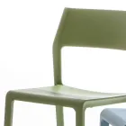 Sedia per Sala da Pranzo Impilabile in Polipropilene Colorato, 4 Pezzi - Abelia Viadurini