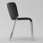 Sedia per Sala da Pranzo Rivestita in Ecopelle Made in Italy - Giulia Viadurini