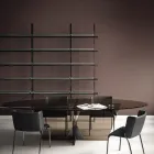 Sedia Sala da Pranzo con Seduta Rivestita in Pelle Made in Italy - Giulia Viadurini