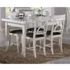 Sedia Sala da Pranzo in Legno e Tessuto Stile Classico Made in Italy - Helisa Viadurini