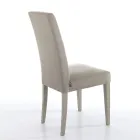 Sedia Sala da Pranzo in Microfibra e Legno Made in Italy 2 Pezzi - Simonella Viadurini