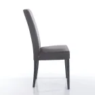 Sedia Sala da Pranzo in Microfibra e Legno Made in Italy 2 Pezzi - Simonella Viadurini