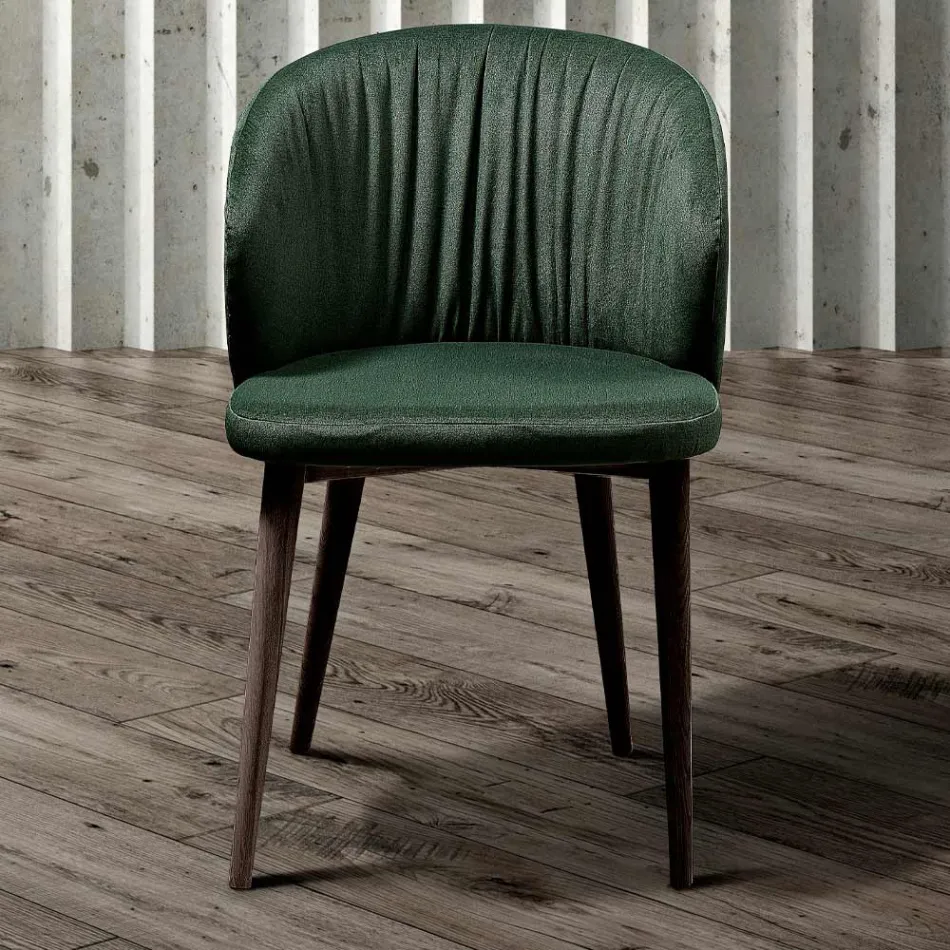 Sedia Sala da Pranzo in Tessuto Design Moderno Elegante - Reginaldo Viadurini