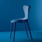 Sedie da Giardino di Design Impilabile in Polipropilene 4 Pezzi - Love by Vondom Viadurini