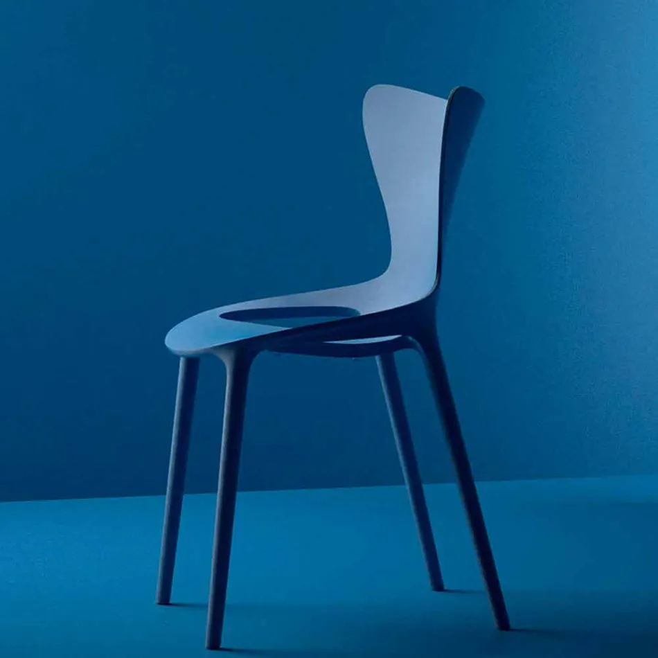 Sedie da Giardino di Design Impilabile in Polipropilene 4 Pezzi - Love by Vondom Viadurini