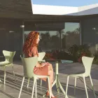 Sedie da Giardino di Design Impilabile in Polipropilene 4 Pezzi - Love by Vondom Viadurini