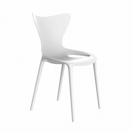 Sedie da Giardino di Design Impilabile in Polipropilene 4 Pezzi - Love by Vondom Viadurini