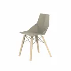 Sedie da Soggiorno o Cucina in Polipropilene e Legno - Faz Wood by Vondom Viadurini
