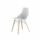 Sedie da Soggiorno o Cucina in Polipropilene e Legno - Faz Wood by Vondom Viadurini