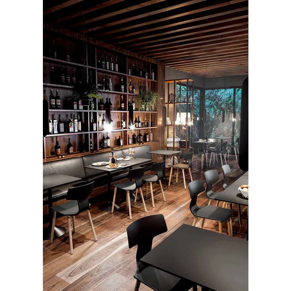 Sedie Sala da Pranzo in Legno e Polipropilene Made in Italy, 2 Pezzi - Clover  Viadurini