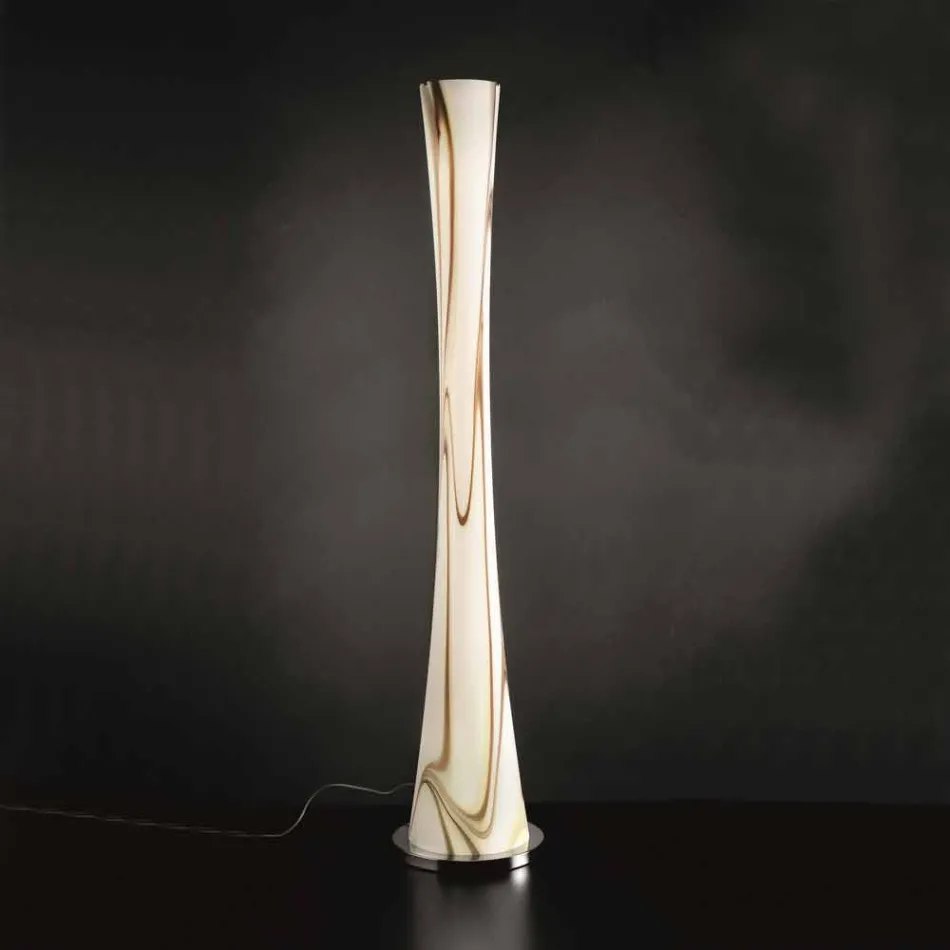 Selene Clessidra lampada da terra in vetro soffiato Ø36 H175cm  Viadurini