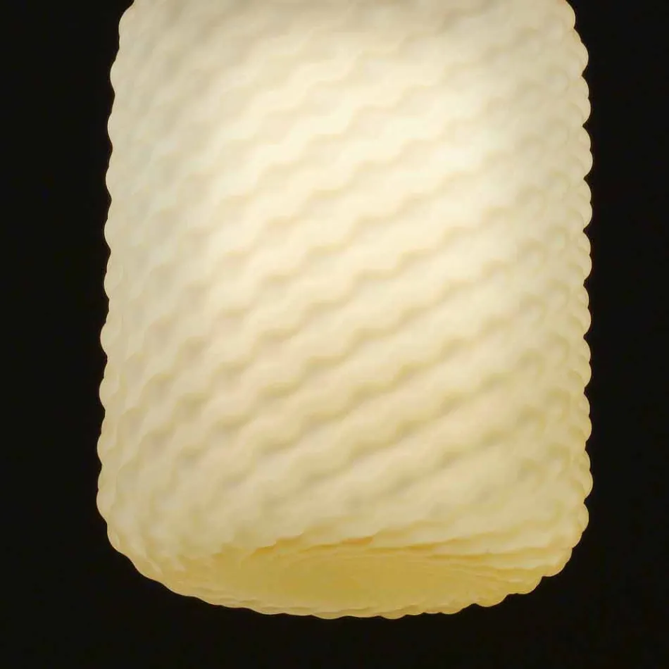 Selene Domino lampada a sospensione in vetro soffiato Ø21 H 27/140 cm Viadurini