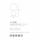 Selene Forever lampada da tavolo in vetro soffiato Ø41 H 72cm  Viadurini
