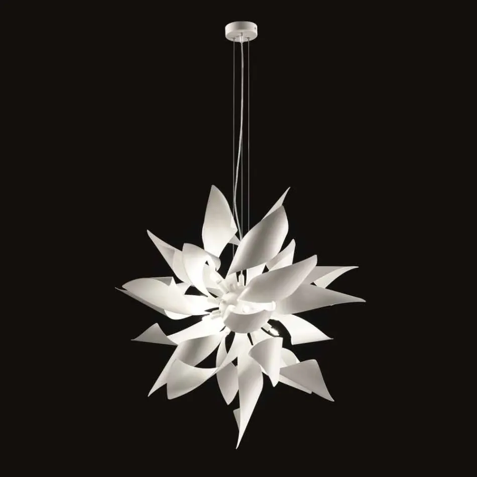 Selene Ginger lampda a sospensione in metallo made in Italy Ø80 H200cm Viadurini