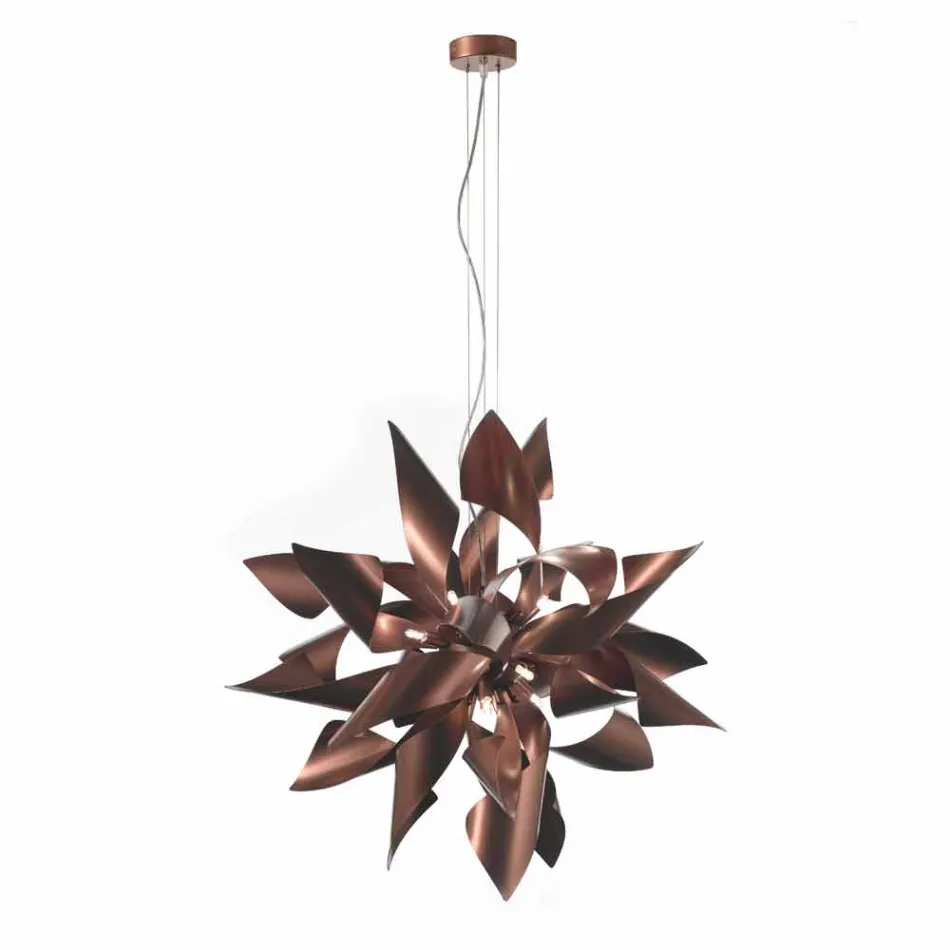 Selene Ginger lampda a sospensione in metallo made in Italy Ø80 H200cm Viadurini