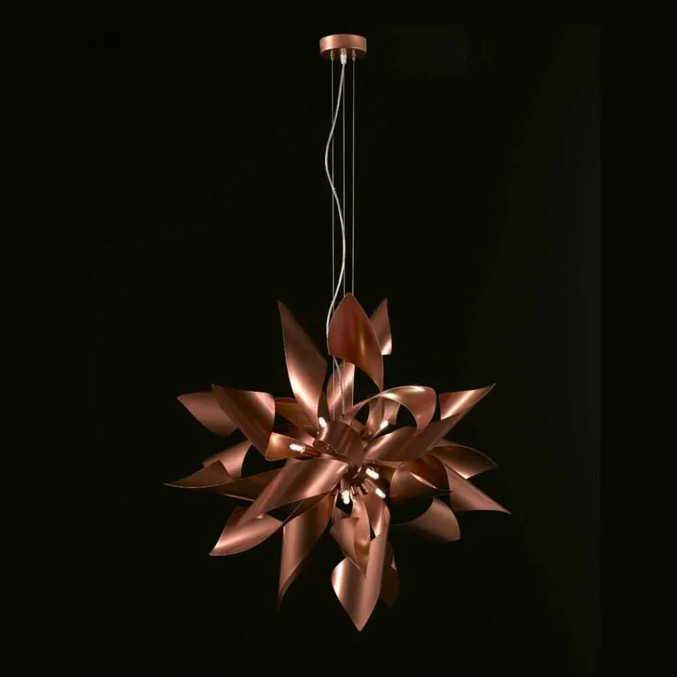Selene Ginger lampda a sospensione in metallo made in Italy Ø80 H200cm Viadurini