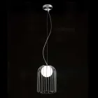 Selene Kluvì lampada a sospensione in vetro soffiato Ø19 H 27/150cm Viadurini
