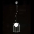 Selene Kluvì lampada a sospensione in vetro soffiato Ø19 H 27/150cm