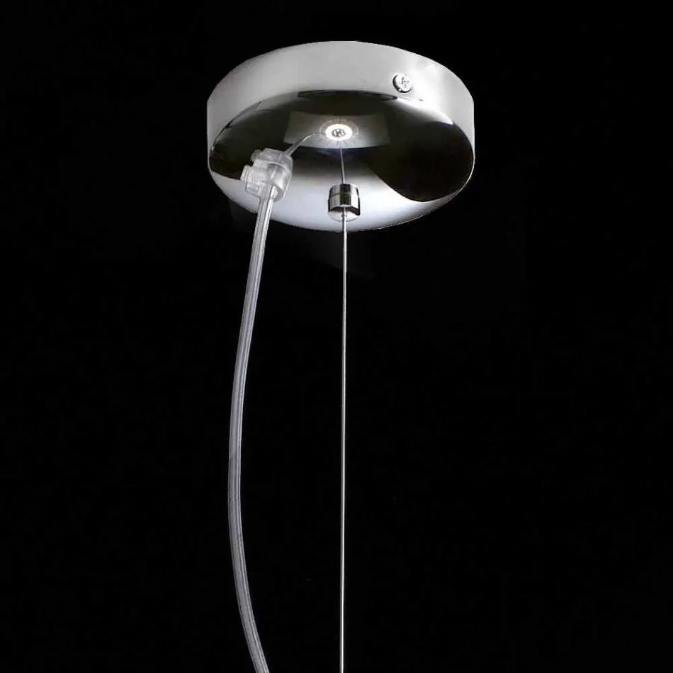 Selene Kluvì lampada a sospensione in vetro soffiato Ø33 H 41/150 cm Viadurini