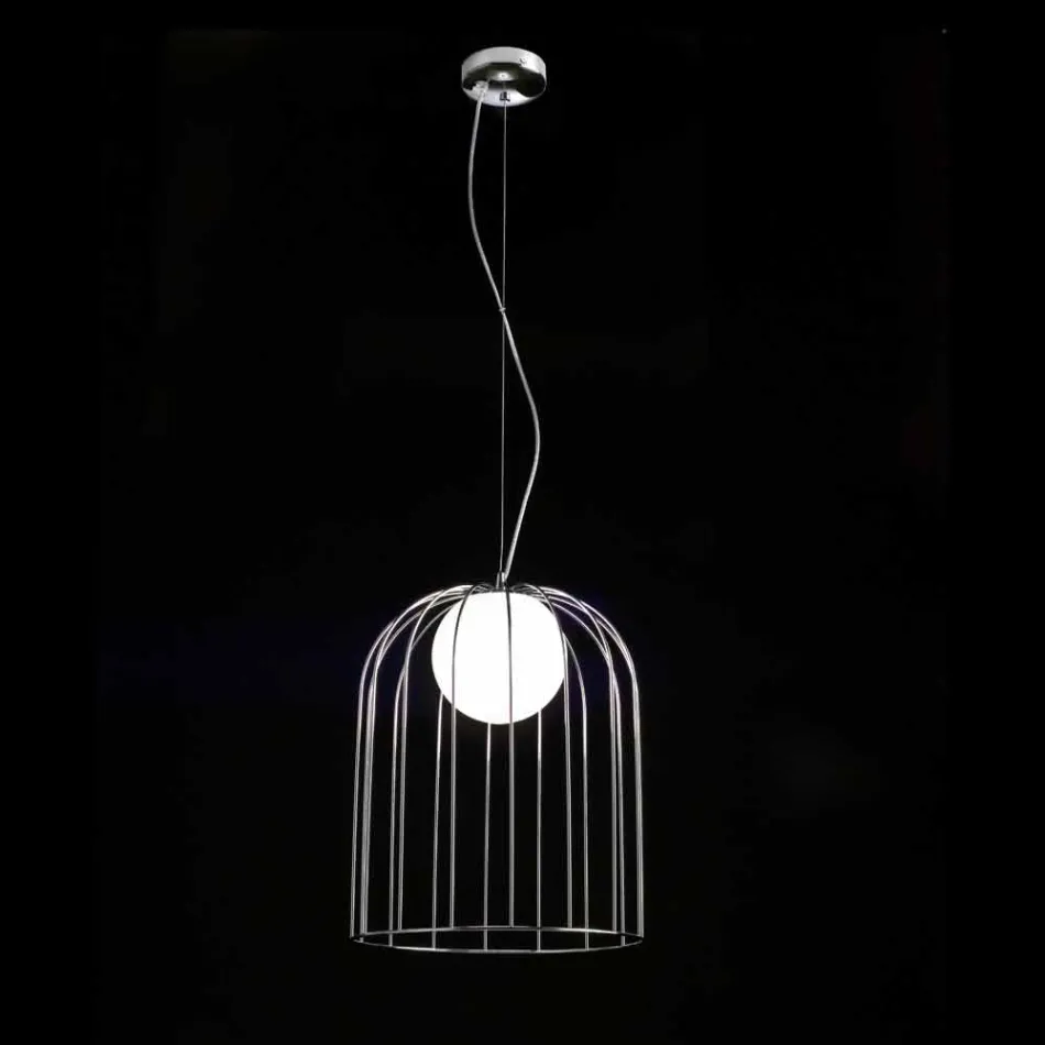 Selene Kluvì lampada a sospensione in vetro soffiato Ø33 H 41/150 cm Viadurini