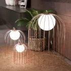 Selene Kluvì lampada da tavolo di design in vetro soffiato Ø54 H 70cm  Viadurini