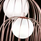 Selene Kluvì lampada da tavolo di design in vetro soffiato Ø54 H 70cm  Viadurini