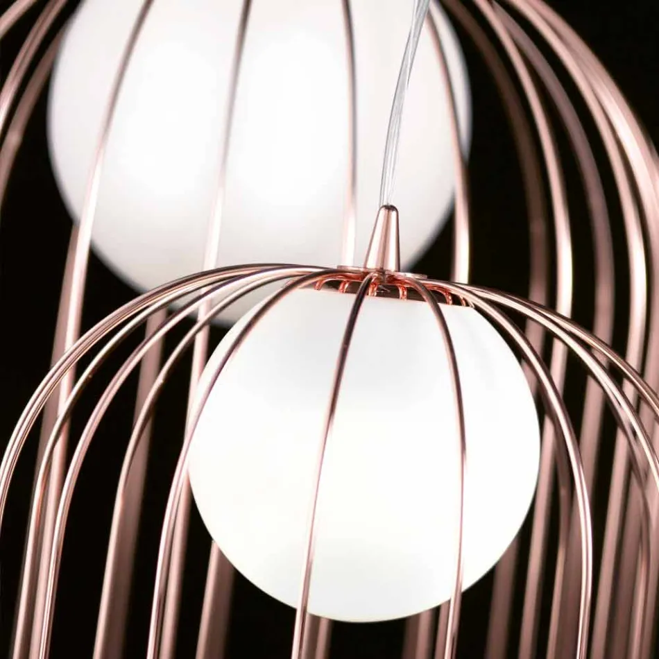 Selene Kluvì lampada da tavolo di design in vetro soffiato Ø54 H 70cm  Viadurini