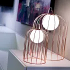 Selene Kluvì lampada da tavolo moderna in vetro soffiato  Ø33 H41cm  Viadurini