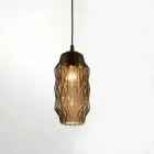 Selene Origami lampada a sospensione in vetro soffiato Ø16 H 30/140cm Viadurini