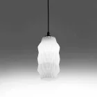 Selene Origami lampada a sospensione in vetro soffiato Ø16 H 30/140cm Viadurini