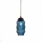 Selene Origami lampada a sospensione in vetro soffiato Ø16 H 30/140cm Viadurini