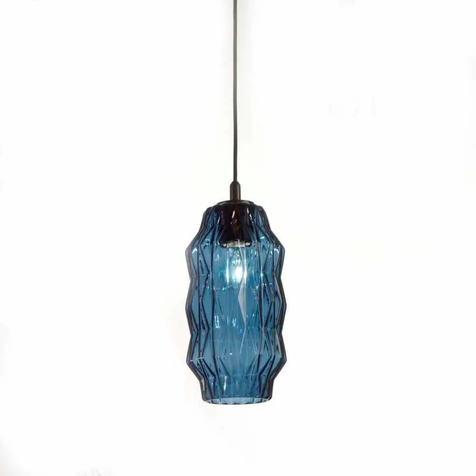 Selene Origami lampada a sospensione in vetro soffiato Ø16 H 30/140cm Viadurini