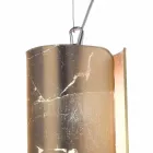 Selene Papiro lampada a sospensione moderna in cristallo Ø15 H 125cm Viadurini