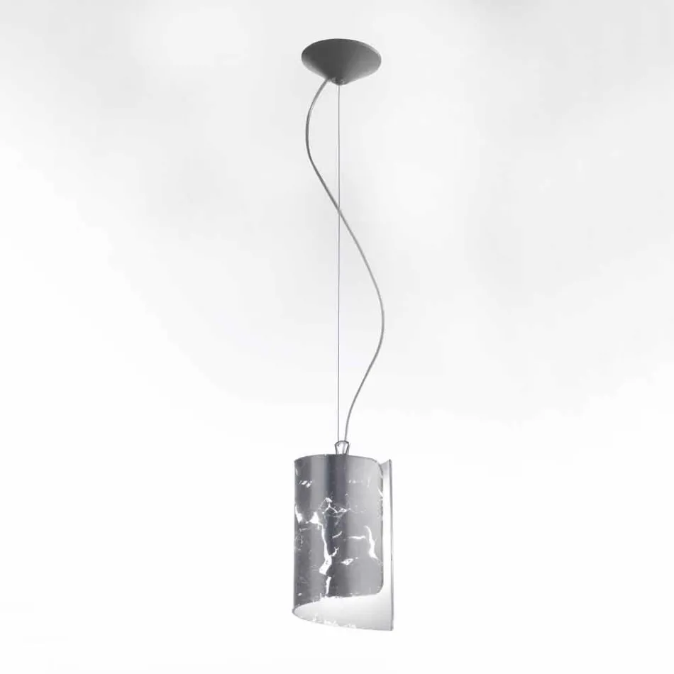 Selene Papiro lampada a sospensione moderna in cristallo Ø15 H 125cm Viadurini
