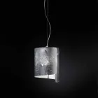 Selene Papiro lampada a sospensione moderna in cristallo Ø26 H 125cm Viadurini