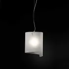 Selene Papiro lampada a sospensione moderna in cristallo Ø26 H 125cm Viadurini