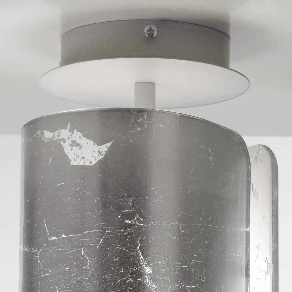 Selene Papiro lampada da soffitto in cristallo Ø15 H30cm,made in Italy Viadurini