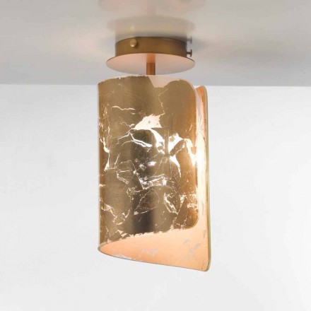 Selene Papiro lampada da soffitto in cristallo Ø15 H30cm,made in Italy Viadurini