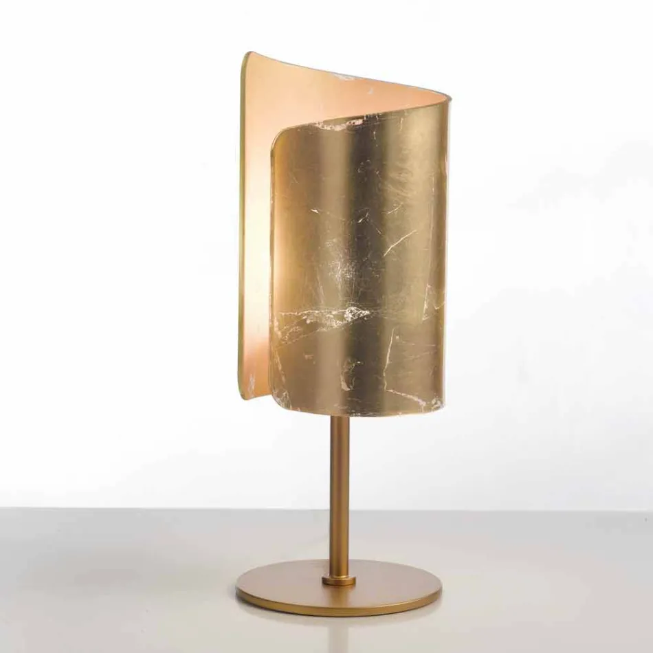 Selene Papiro lampada da tavolo di design in cristallo Ø15 H38cm  Viadurini