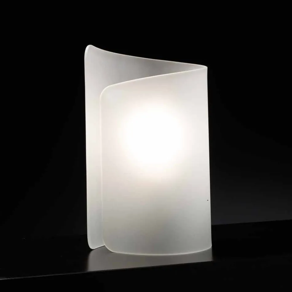 Selene Papiro lampada da tavolo in cristallo made in Italy 15x14xH25cm Viadurini