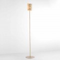 Selene Papiro lampada da terra di design in cristallo Ø15 H 180cm 