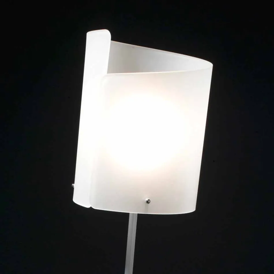 Selene Papiro lampada da terra di design in cristallo Ø26 H185cm Viadurini