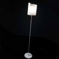 Selene Papiro lampada da terra di design in cristallo Ø26 H185cm