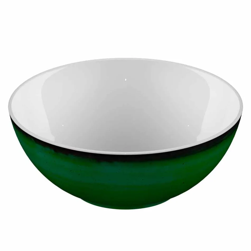 Servizio 6 Coppette per Gelato e 2 Ciotole in Porcellana Colorata - Rurolo Viadurini