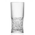 Servizio Bicchieri Highball in Eco Cristallo Decoro Audace 12 Pezzi - Ritmo