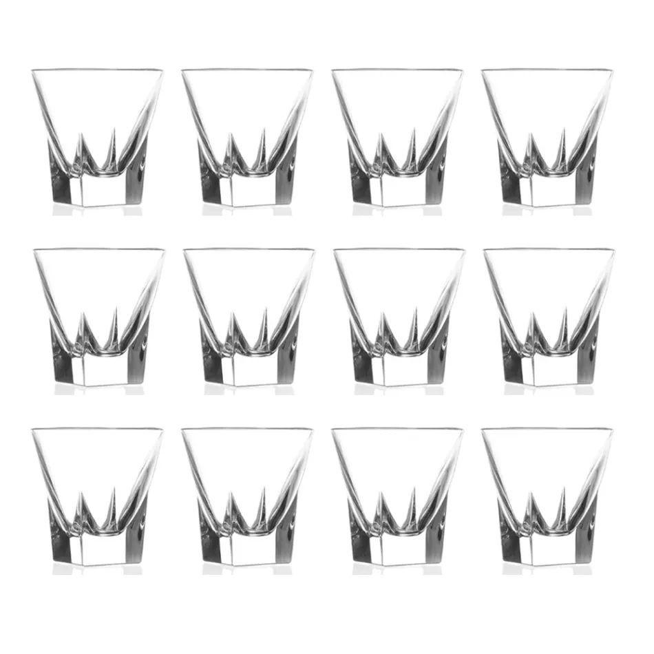 Servizio Bicchierini da Liquore in Cristallo Eco Colorato 12 Pz - Amalgama Viadurini